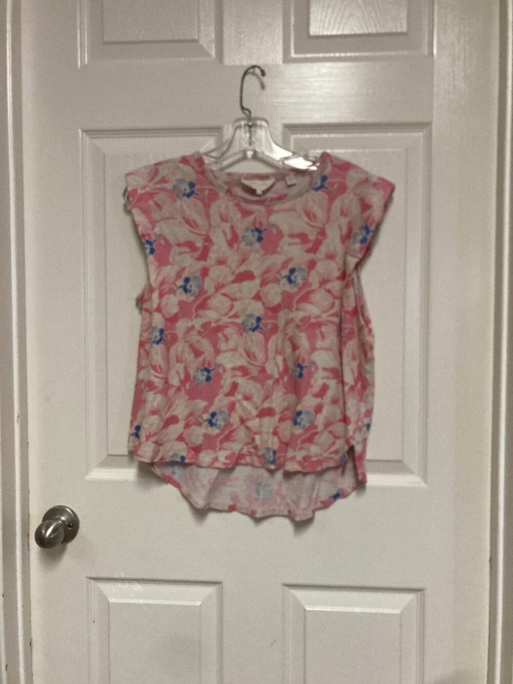 Ted Baker London sleeveless top Pink floral pattern size 3 Women's